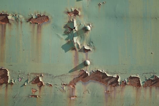 Rust on an old railway wagon
