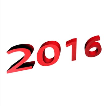 2015-2016 change represents the new year 2016 with white background