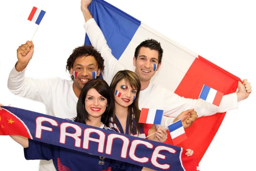 French soccer fans