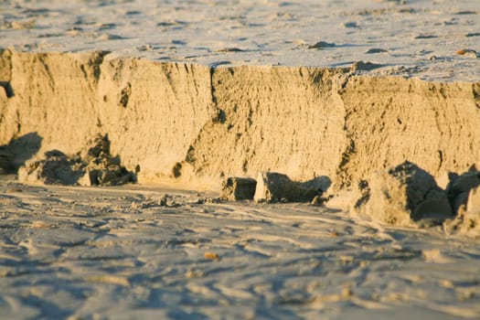Sandy Dover. Miniature on the beach in Sardinia