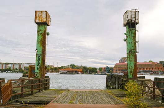 one old Ferry harbour in Gothenburg sweden