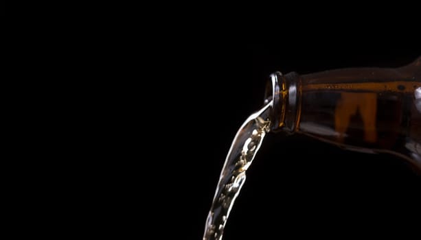 Beer Pouring From Bottle
