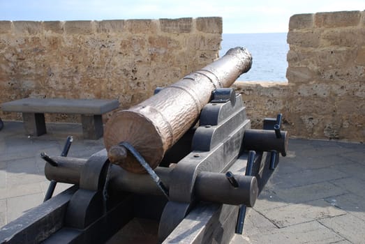 Sardegna Alghero Sardinia Fortress Bastion Cannon Gun Firearm Wall Weapon Protection Coast Coast Protection
