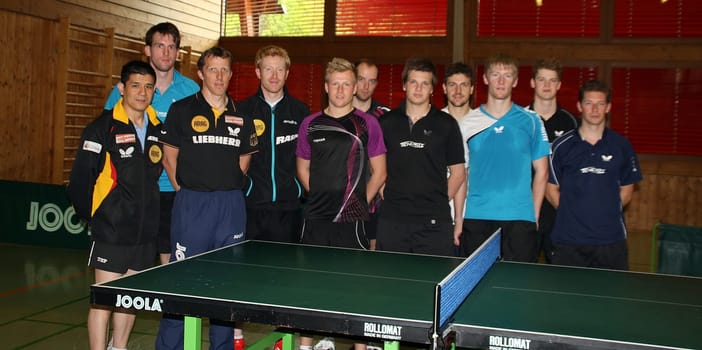 German national table tennis team at Olympic course in Hinterzarten