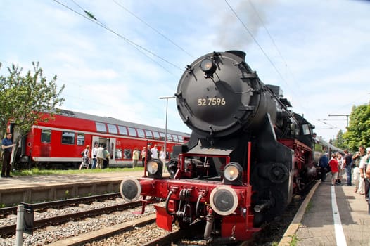 with a big railway station fest at titisee station the 125th anniversary of the 'höllentalbahn' from freiburg to titisee was celebrated on june 24,2012 design. with the possibility of the baden-württembergische transport minister winfried hermann