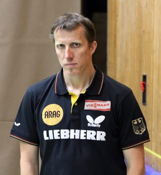 Jörg Roßkopf,former national table tennis player,now national coach