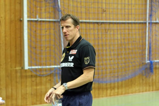 Jörg Roßkopf,former national table tennis player,now national coach