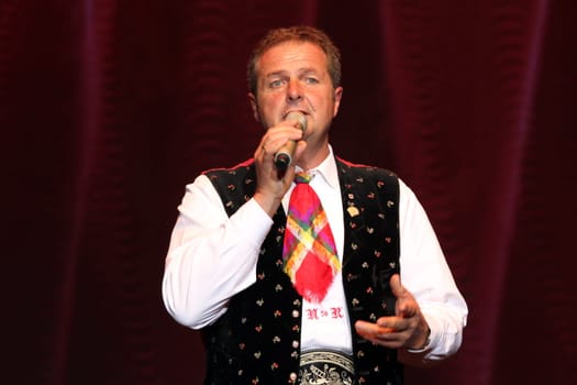 Norbert Rier,frontman of the Kastelruther Spatzen at the 'Spatzen-Fest 2012'