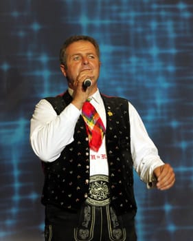 Norbert Rier,frontman of the Kastelruther Spatzen at the 'Spatzen-Fest 2012'