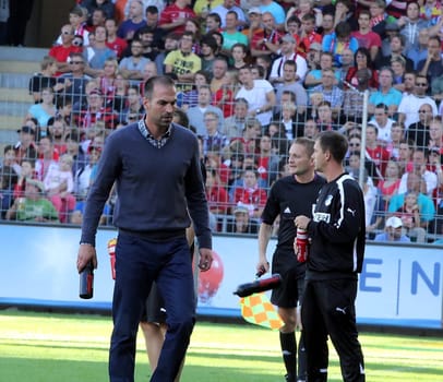 Hoffenheim's coach Markus Babbel is the disappointment written in his face.