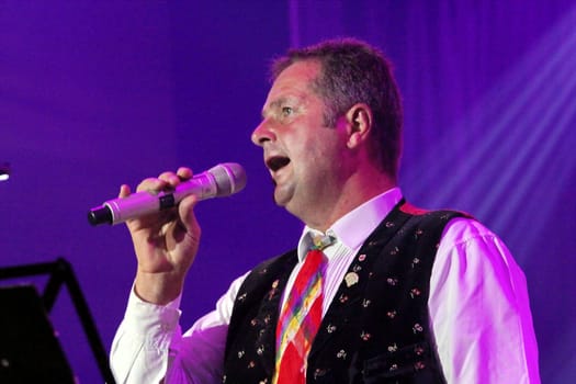 The Kastelruther Spatzen at the Spatzenfest 2012 in Kastelruth with frontman and singer Norbert Rier