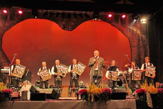 The Kastelruther Spatzen at the Spatzenfest 2012 in Kastelruth