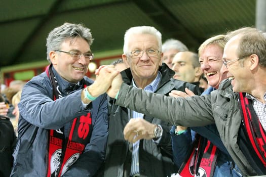 Dieter Salomon,Mayor of Freiburg/Brsg with Prime Minister Winfried Kretschmann