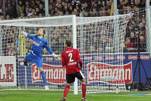 Oliver Baumann,goalkeeper of SC Freiburg