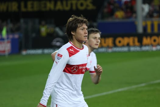 Gotoku Sakai at the match of VfB Stuttgart in Freiburg