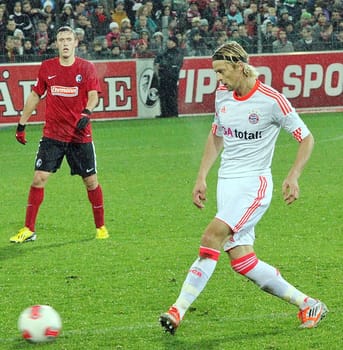 Anatoly Tymoschuk traf für Bayern zum 2:0 Endstand gegen Freiburg