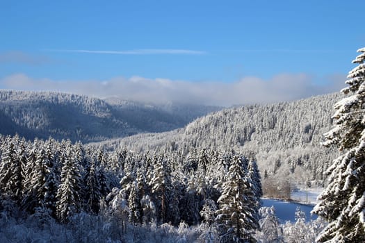 Dreamlike winter landscape