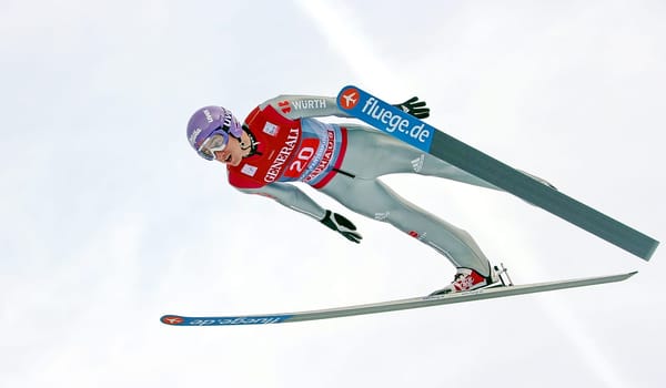Martin Schmitt at the New Year's Ski Jumping in Garmisch-Partenkirchen
