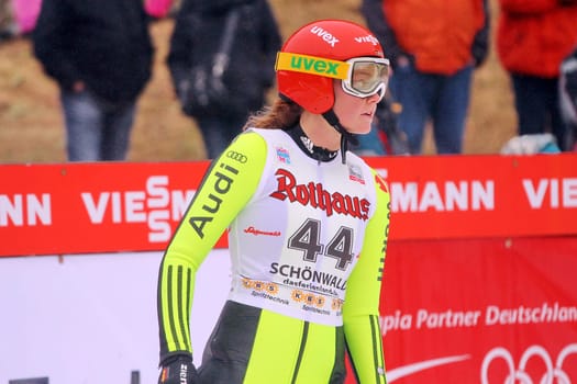 Carina Vogt from SC Degenfeld was in eighth place best DSV jumper in Schonach