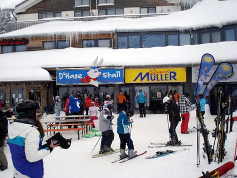 Winter impressions of the Feldberg / Hochschwarzwald - the Feldberg,the largest ski area in Baden-Württemberg