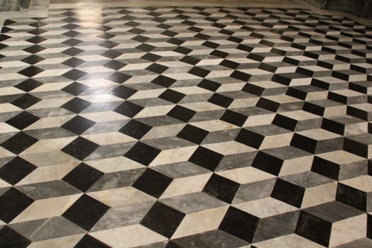 Optical illusion in St. Peter's Basilica