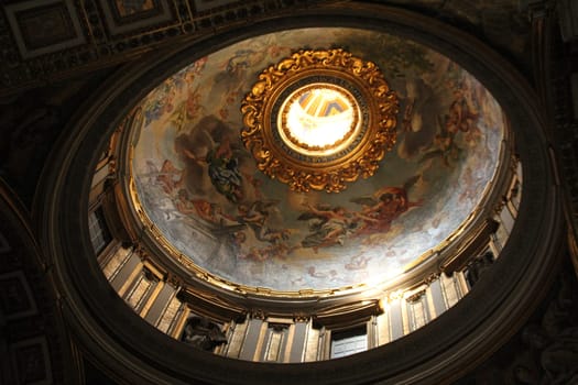 Rome /Italy - Roma/Italia - Vatican/Vaticano dome with paintings