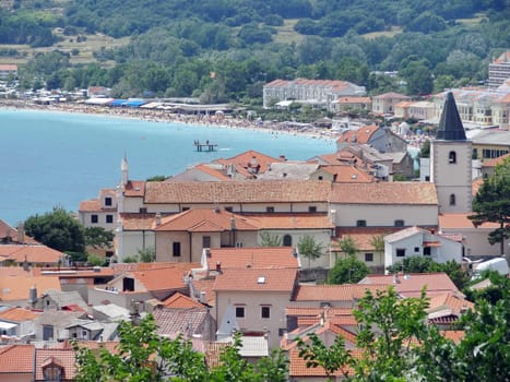 The picturesque village of Bakar in the bay in front of Rijeka.