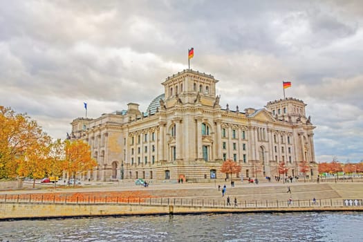 Reichstag in Berlin, Germany - HDR image - dramatic view
