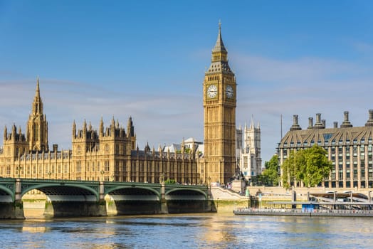Big Ben Clock Tower and House of Parliament, London, England, UK