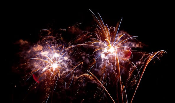 People observing the Puente de Palmas fireworks at San Juan festivity night