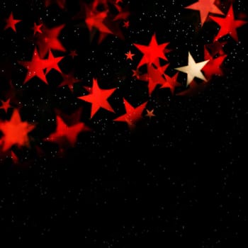 Map with red stars