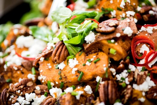 cropped image of food pumpkin sweet salad