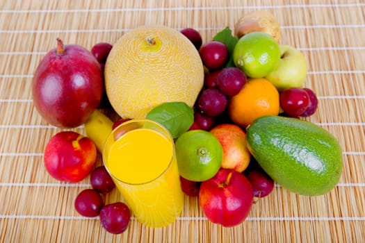 variety of fruits at the kitchen
