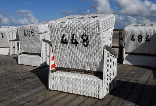 white beach chairs