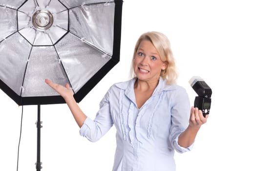 Studio flash or plug-in flash