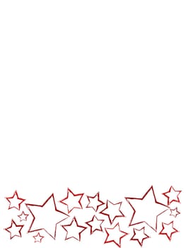 a ribbon with stars.