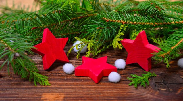 Christmas Background with Stars