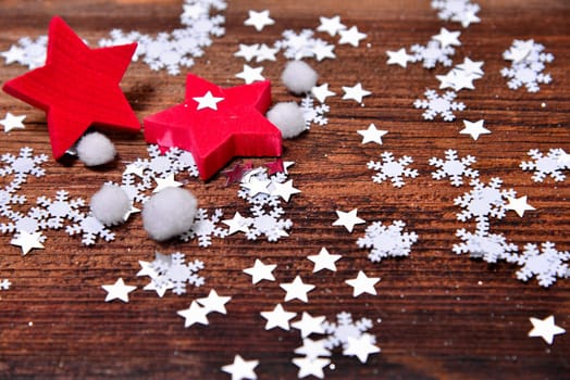 Christmas Background with Stars