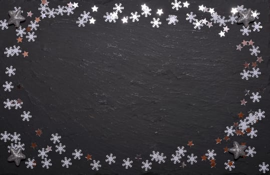 Christmas Background with Stars Slate