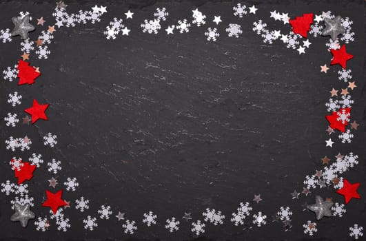 Christmas Background with Stars Slate