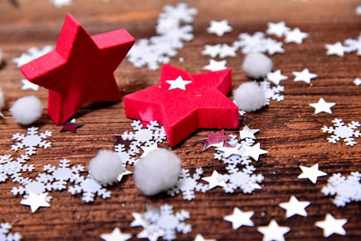 Christmas Background with Stars
