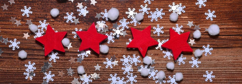 Christmas Background with Stars