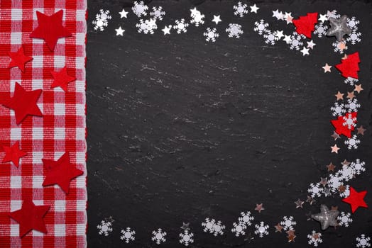 christmas background with stars slate