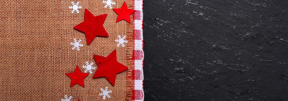 Christmas Background with Stars Slate