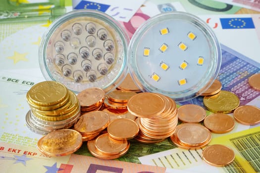 Save electricity costs with LED lamps