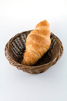 Croissant in a basket