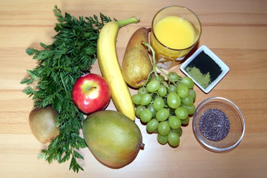 Ingredients for my morning smoothie