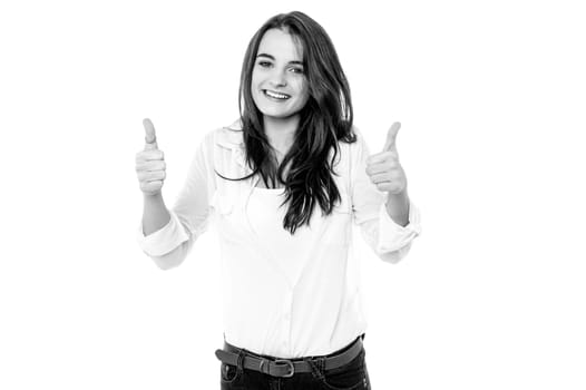 All the best, do well! Double thumbs-up