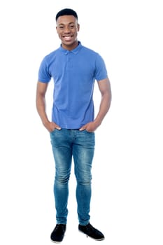 Trendy guy isolated over white background