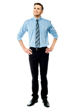 Full length portrait of a corporate guy